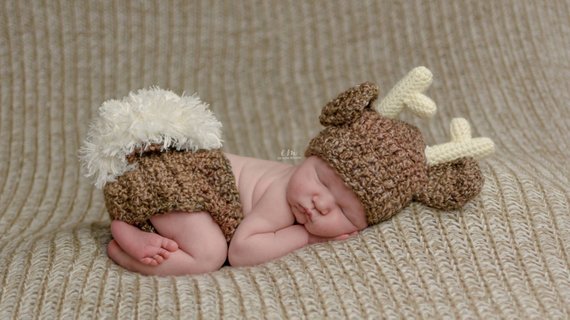 Newborn Deer Outfit | Animal Halloween Costumes for Kids, Adults - FarmFoodFamily.com