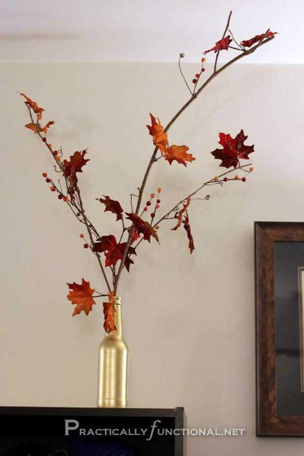 DIY Fall Decor with leave | DIY Fall-Inspired Home Decorations With Leaves - FarmFoodFamily