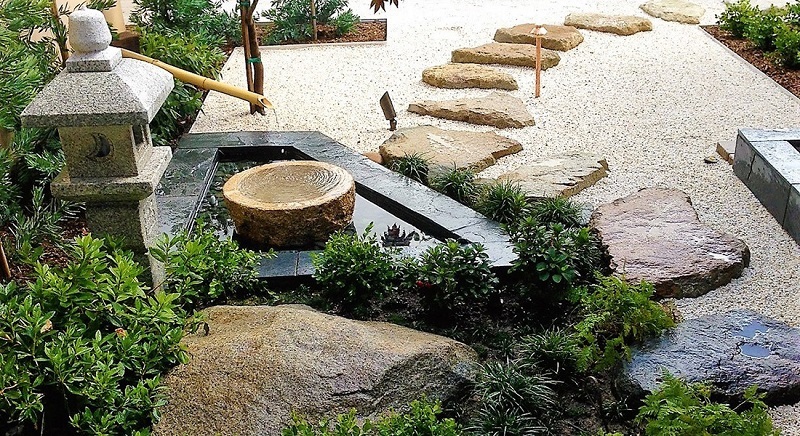 Peaceful Seating Area And Path Zen Garden | Zen Garden Designs & Ideas