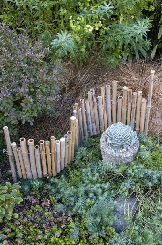 bamboo Edging | Stunning Bamboo Craft Projects | FarmFoodFamily.com