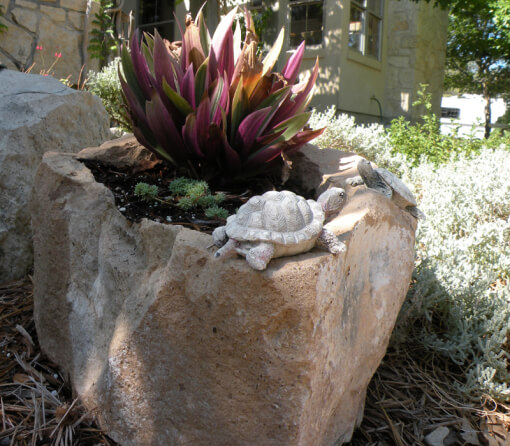 Natural Rock Planter | Low-Budget DIY Garden Pots and Containers