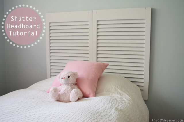 Shutter Headboard | DIY Headboard Decoration Ideas for Bedroom