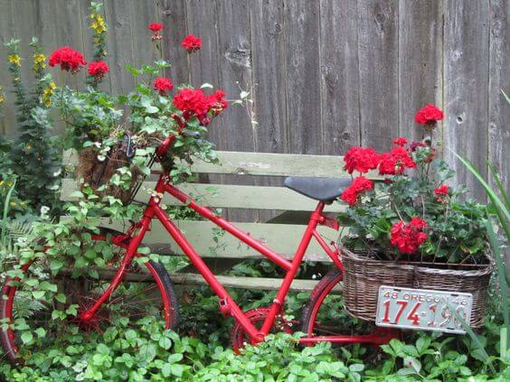 Bicycle Garden Planter Ideas For Backyards | FarmFoodFamily