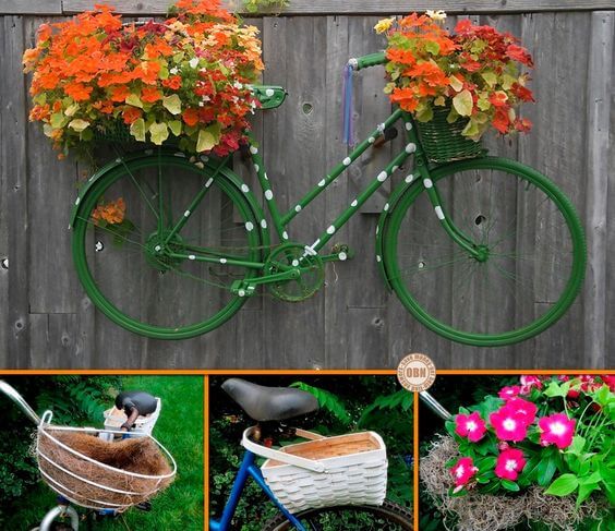 DIY Bicycle Planter | Bicycle Garden Planter Ideas For Backyards | FarmFoodFamily