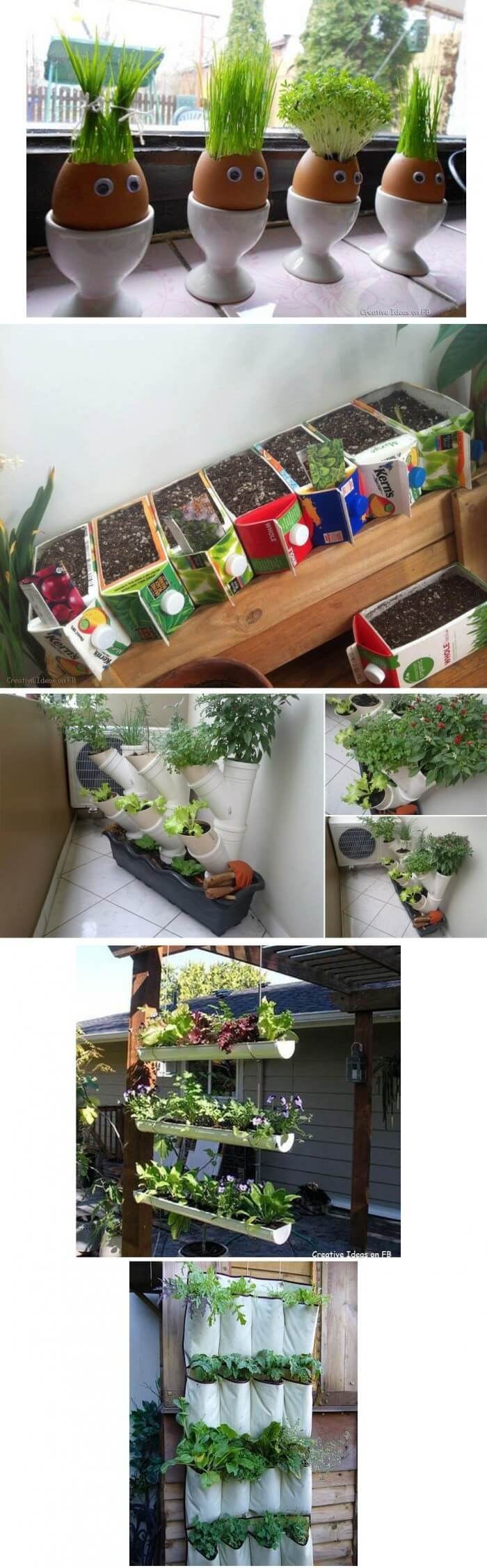 Simple indoor idea | Smart Mini Indoor Garden Ideas DIY - FarmFoodFamily.com