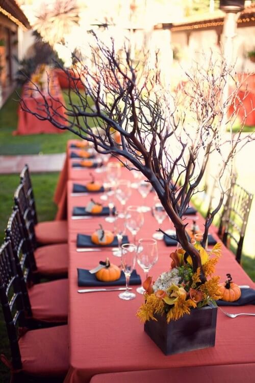 Wedding Table Settings | Fun & Spooky Halloween Table Decoration Ideas - FarmFoodFamily.com