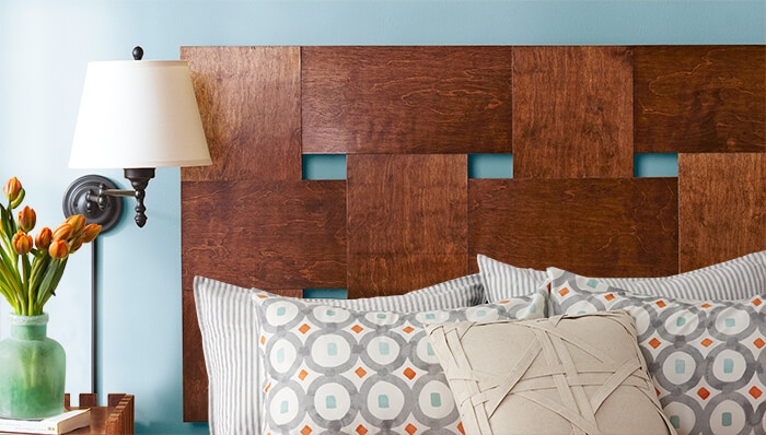 Wooden Woven Headboard | DIY Headboard Decoration Ideas for Bedroom