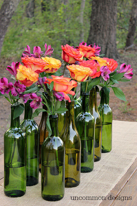 21 wine bottle garden ideas farmfoodfamily
