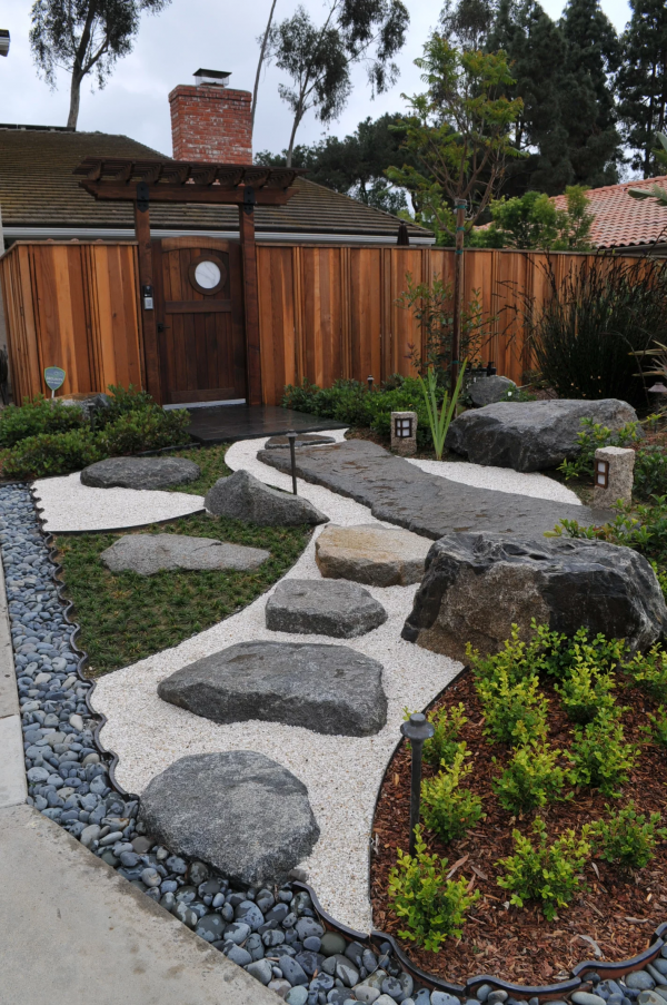 Zen Garden Path With Boulders, Pebble And Rock | Zen Garden Designs & Ideas