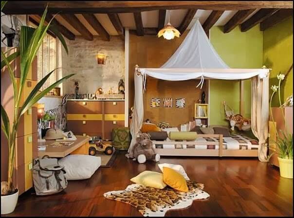 How to decorate a jungle theme bedroom | Jungle theme bedroom ideas