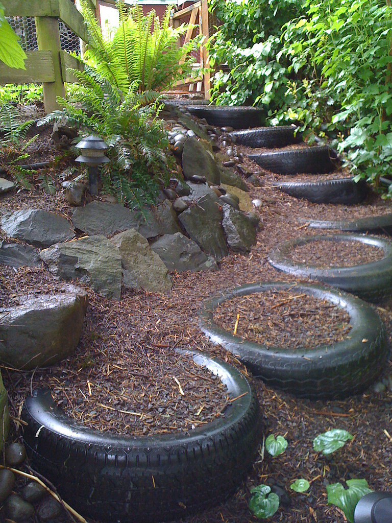 Tire Steps | Garden Stair and Step Ideas