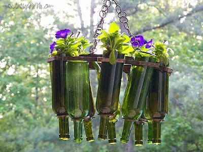 Wine Bottle Hanging Basket | Low-Budget DIY Garden Pots and Containers