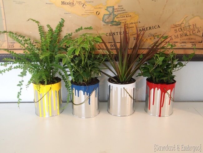 Paint Can Garden Pots | Low-Budget DIY Garden Pots and Containers