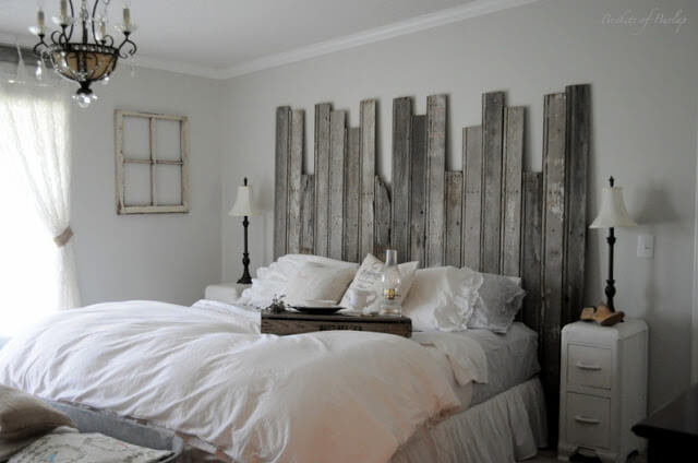 Make a Headboard from Reclaimed Wood | DIY Headboard Decoration Ideas for Bedroom