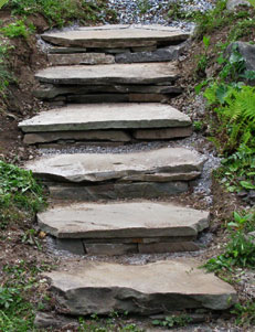 Flagstone Garden Steps | Creative Garden Step & Stair Ideas | FarmFoodFamily