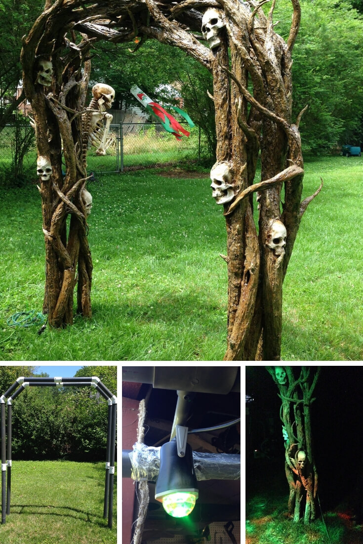 Vine Arch | Spooky DIY Halloween Entrance (Entryway) Ideas | FarmFoodFamily