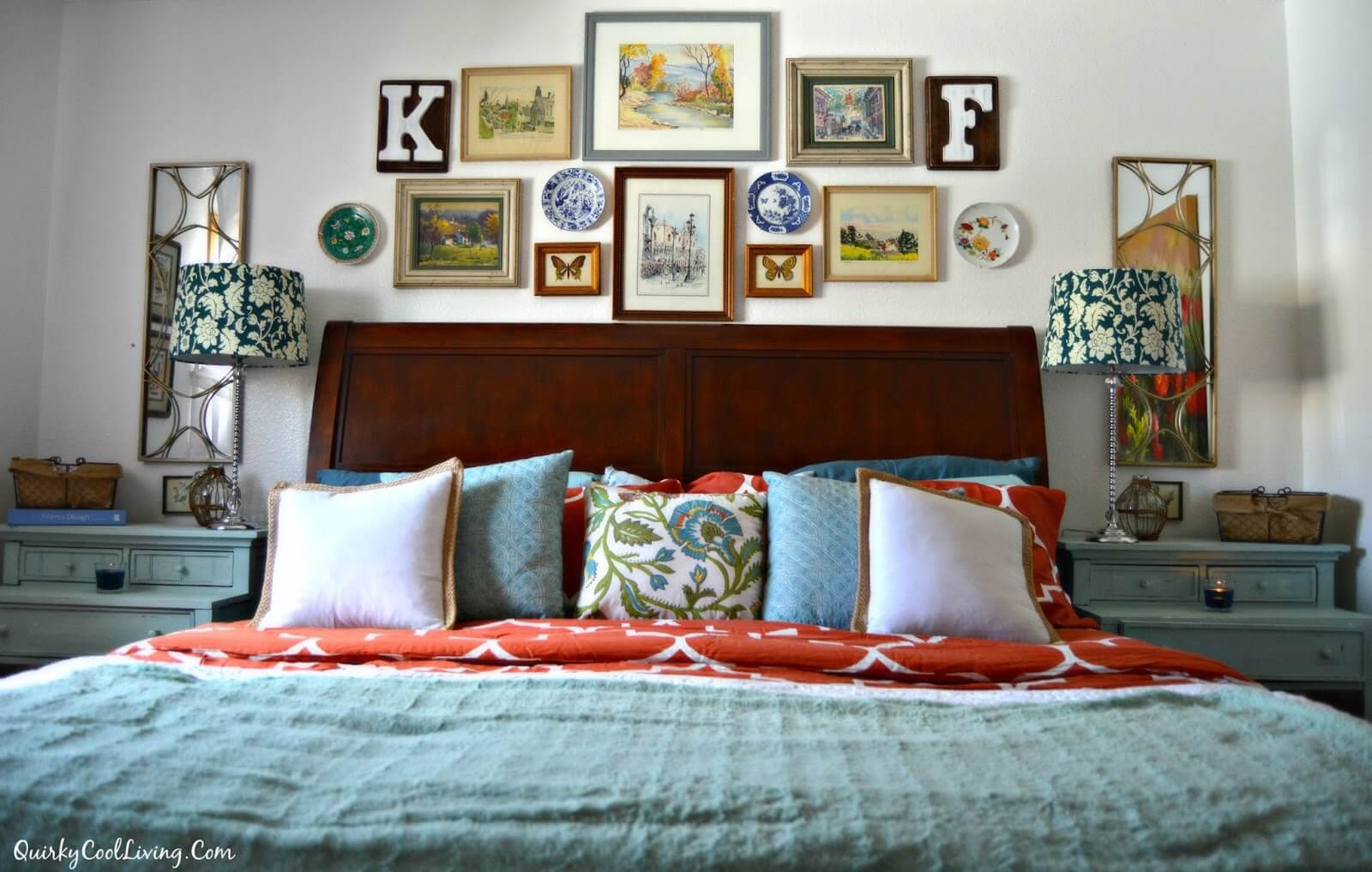 Eclectic Cottage Bedroom