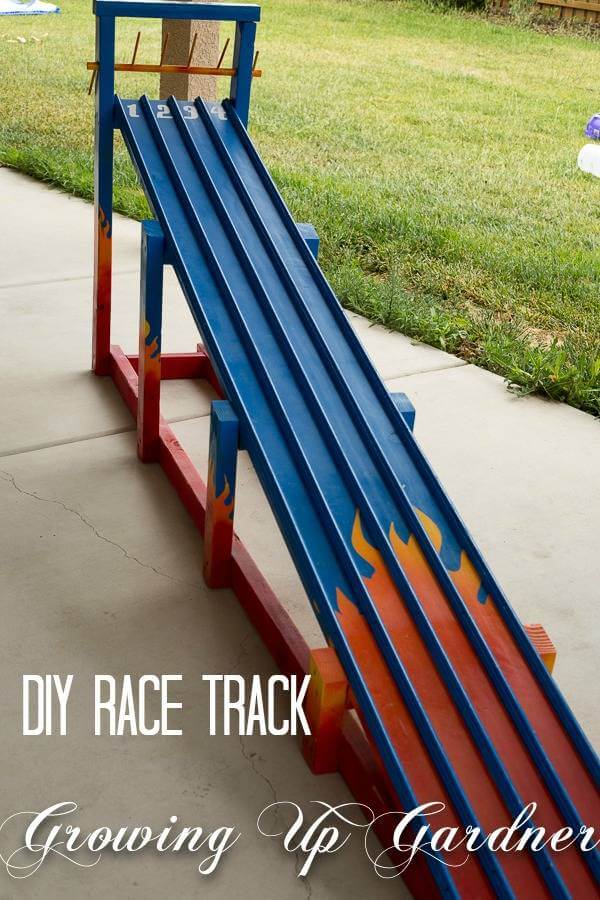 DIY Race Track | DIY Race Car Tracks for Kids - FarmFoodFamily