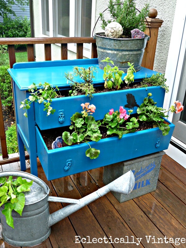 Dress Up Your Plan With An Old Dresser | Low-Budget DIY Garden Pots and Containers