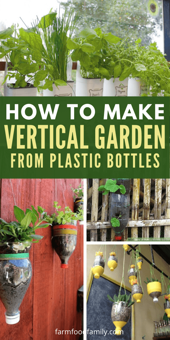 Clever Plastic Bottle Vertical Garden, How To Make A Vertical Garden Using Plastic Bottles