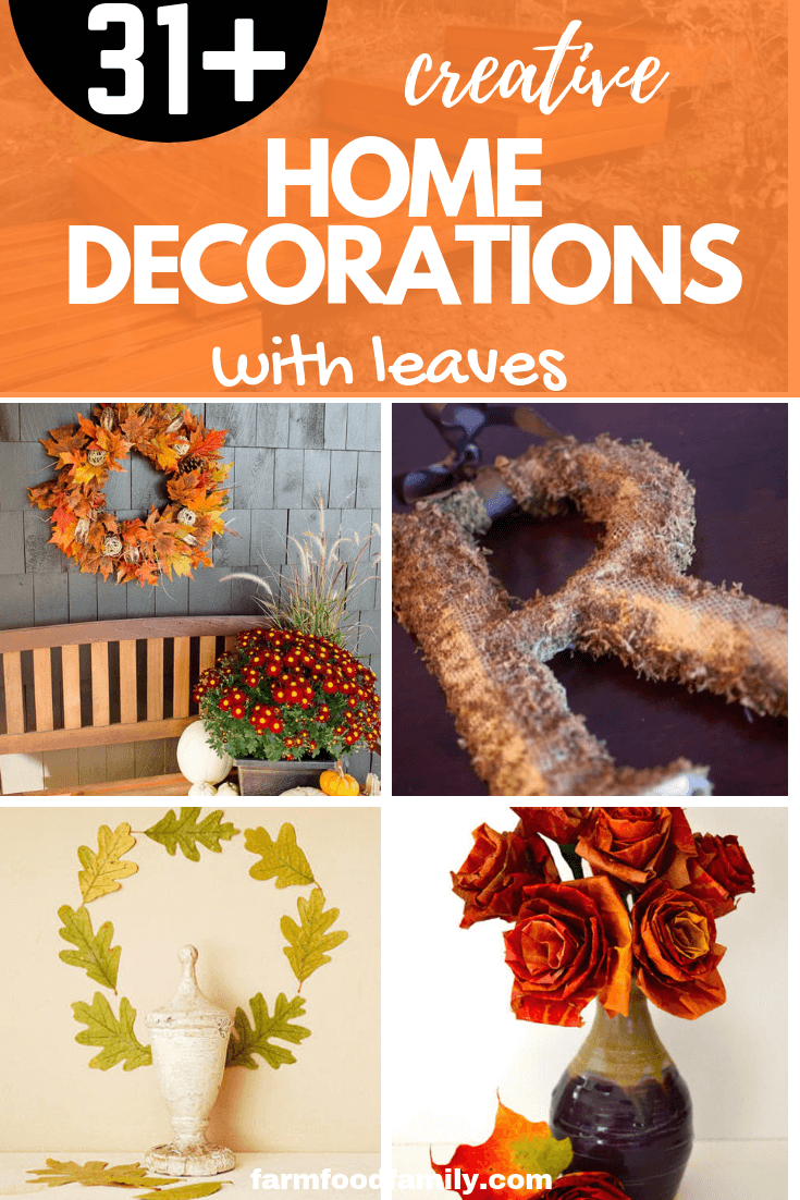 31+ Creative Home Decorations With Leaves This Fall