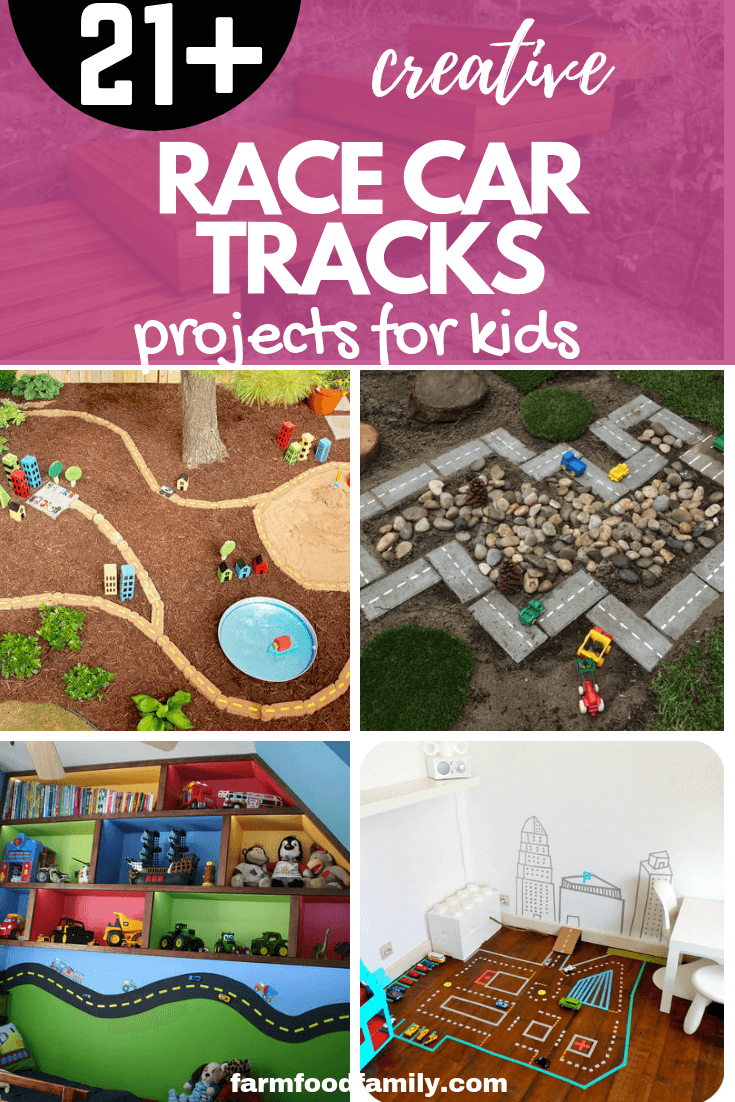 DIY Race Car Tracks Projects for kids