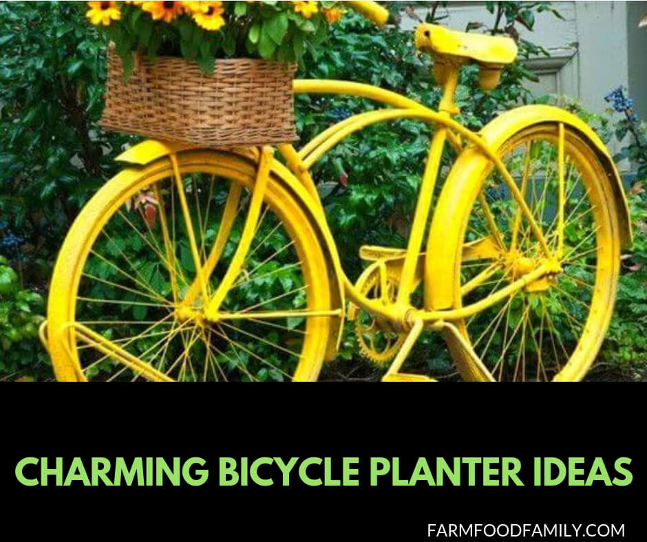 35 Charming Bicycle Planter Ideas For Backyard