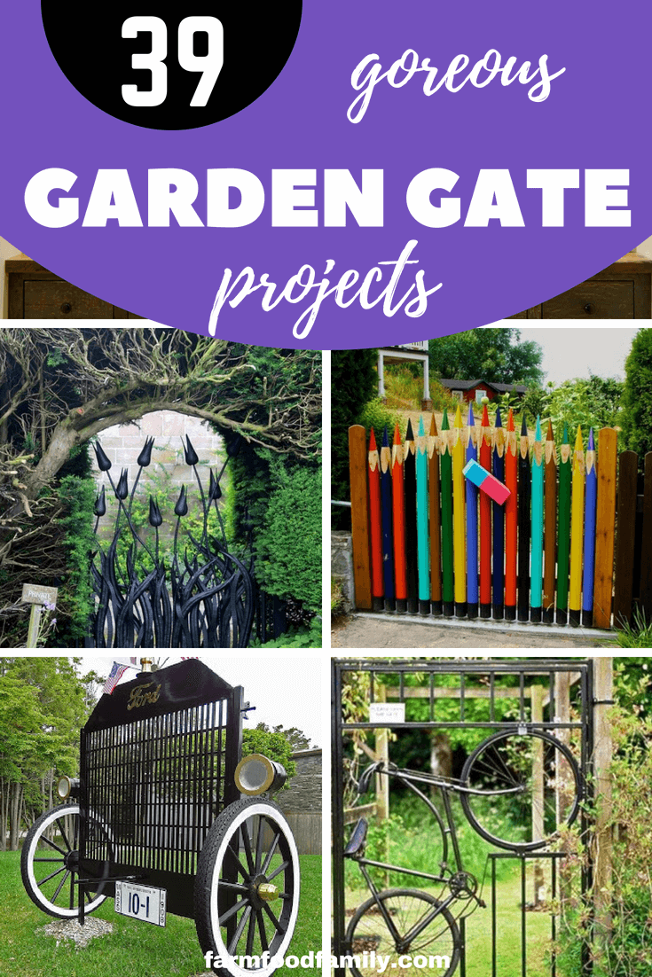 39 DIY Garden Gate Ideas & Projects
