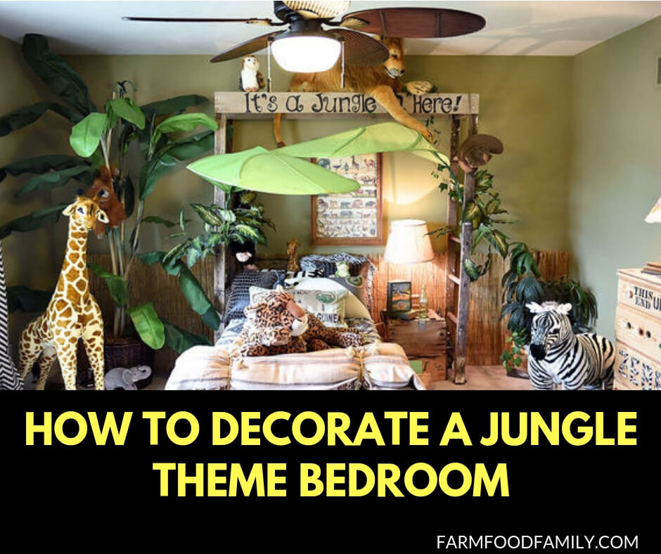 How to decorate a jungle theme bedroom