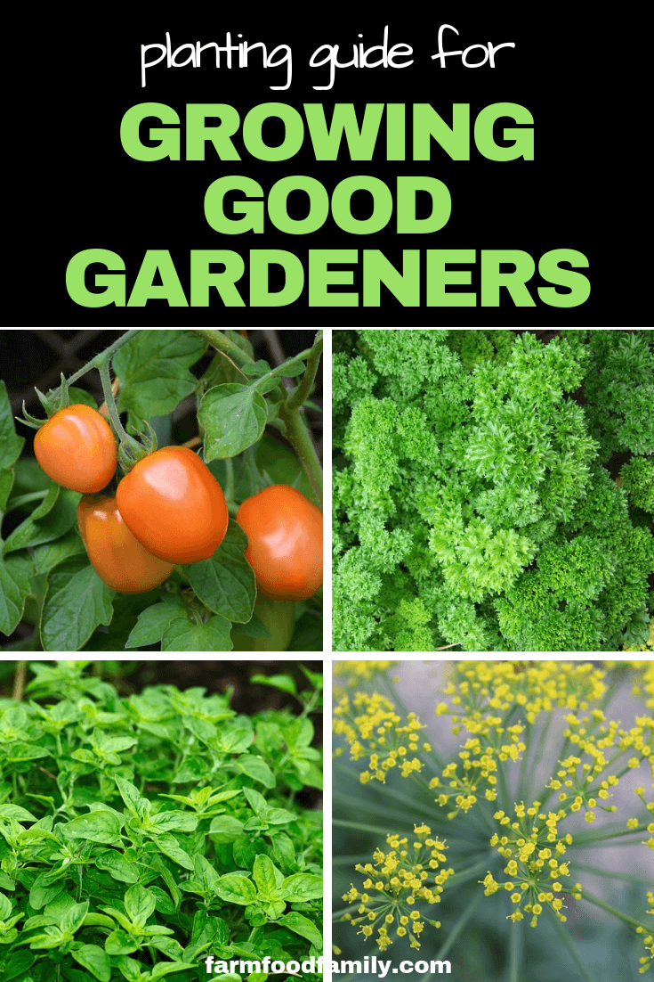Planting guide for growing good gardeners