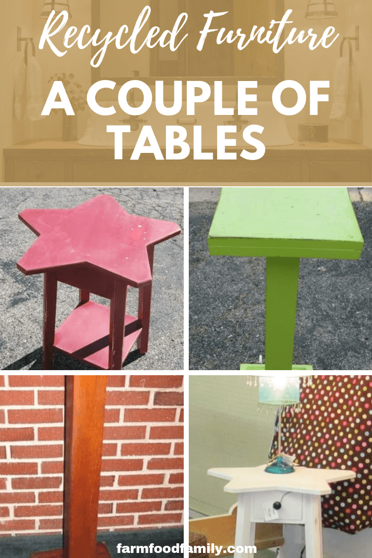 Recycled furniture - a couple of tables