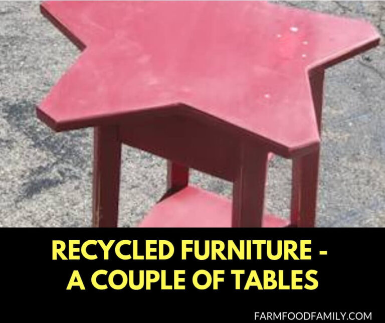 Recycled furniture - a couple of tables