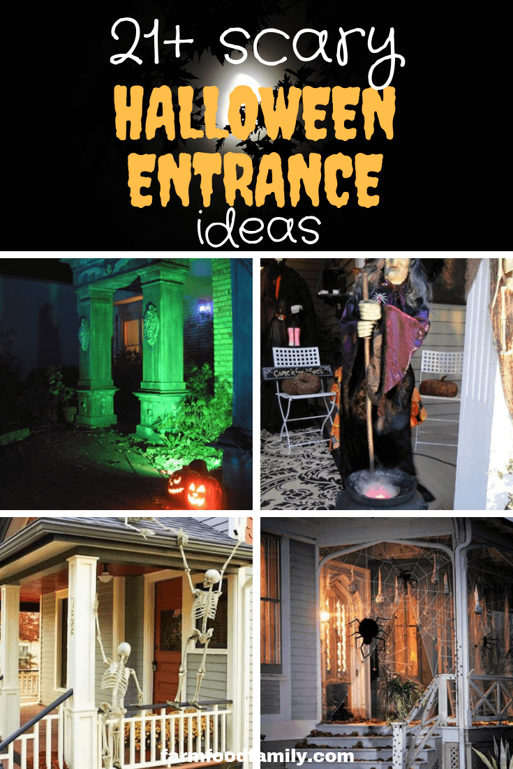 22 Spooky Halloween Outdoor Decorating Ideas for Entrance