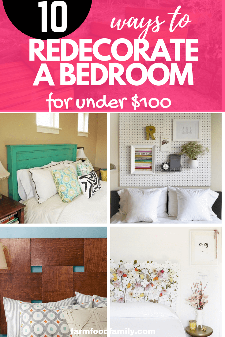 10 Ways to Redecorate a Bedroom for Under $100: Cheap Decorating Tips and Tricks to Update your Bedroom