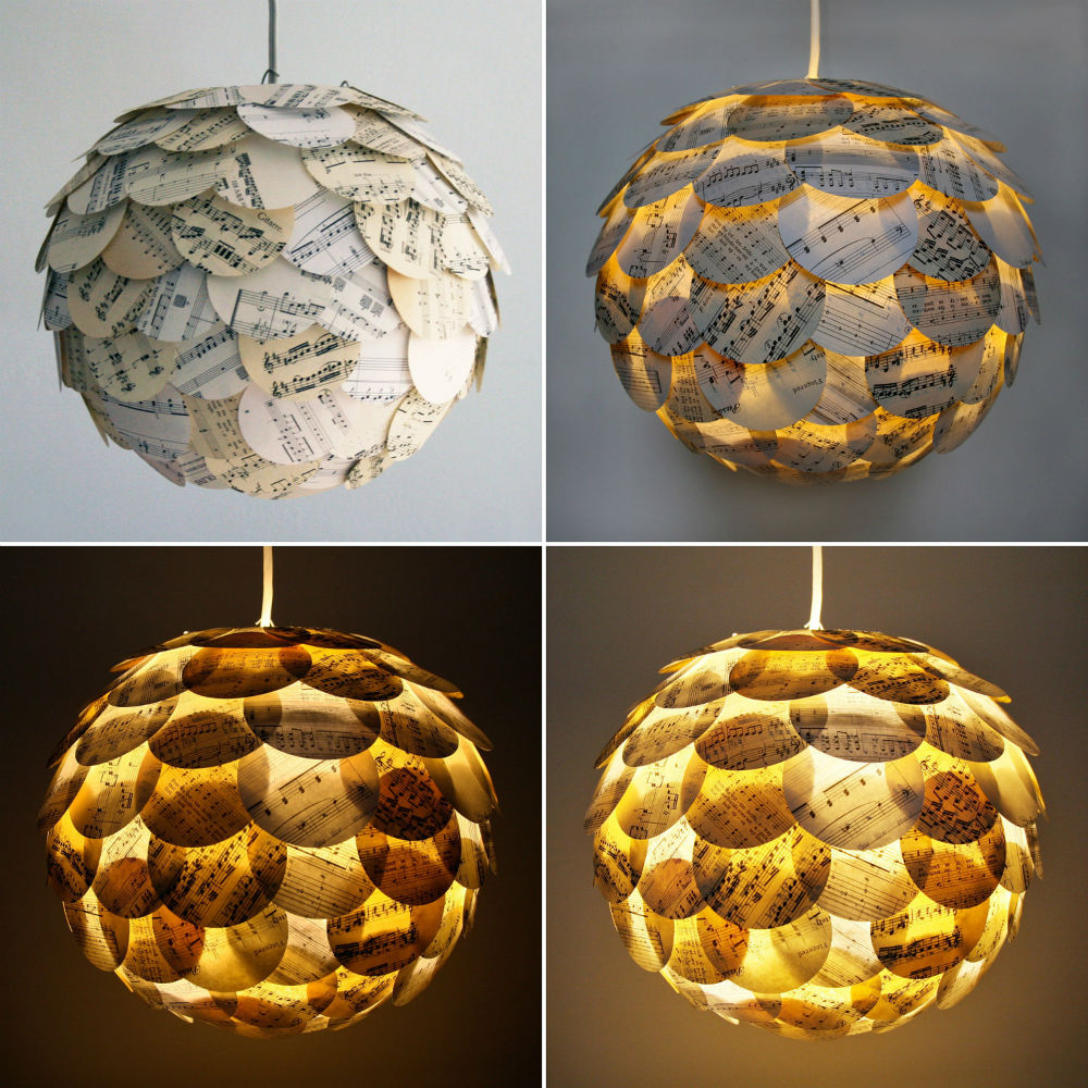 Paper Lamp Shades | Homemade Decorative Lamp Shade Ideas | FarmFoodFamily