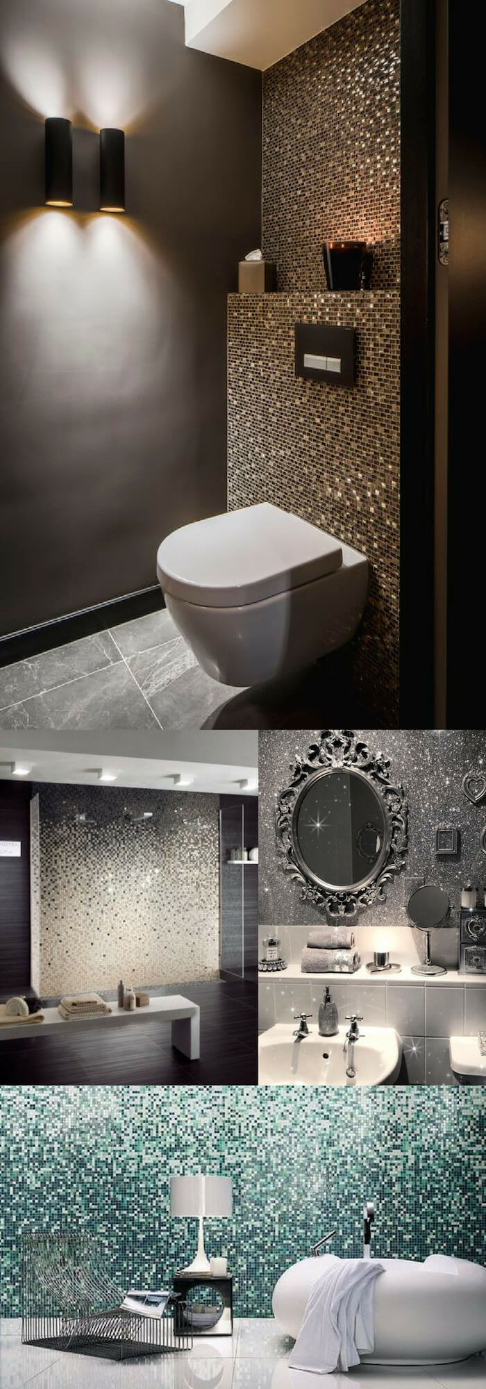 Diamond wall | Unique Wall Tile Ideas for Bathroom Design