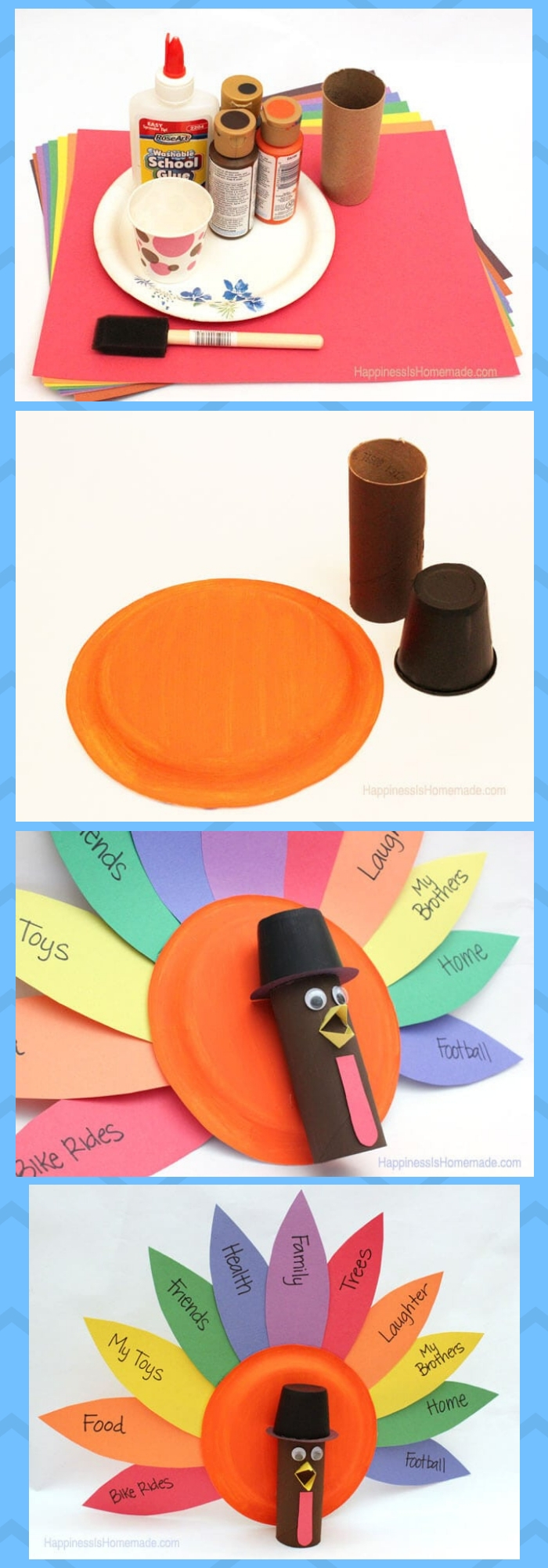 Gratitude Turkeys | Simple Ideas for Kids' Crafts for Thanksgiving - FarmFoodFamily.com