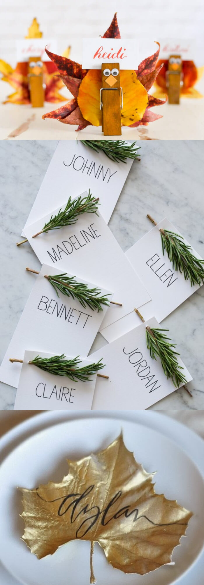 Place card for thanksgiving | Thanksgiving Gifts Kids Can Make - FarmFoodFamily.com