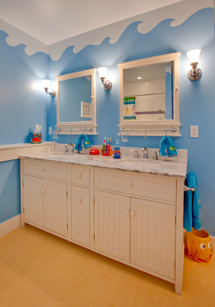 An aquarium bathroom for boy or girl | Kids Bathroom Décor Tips: Decorating Ideas for a Child’s Bathroom