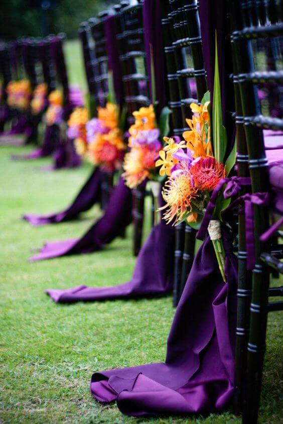 Purple orchid Wedding | Halloween Wedding Theme Ideas - Farmfoodfamily.com