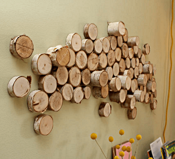 Turn Logs into Affordable Wall Art | DIY Wood Tree Log Decor Ideas - FarmFoodFamily.com
