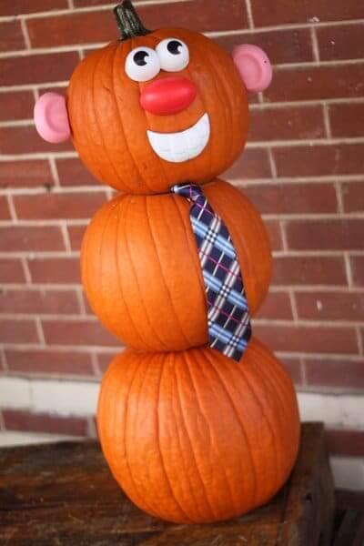 Mr. Pumpkin Man | No-Carve Pumpkin Decorating Ideas For This Halloween