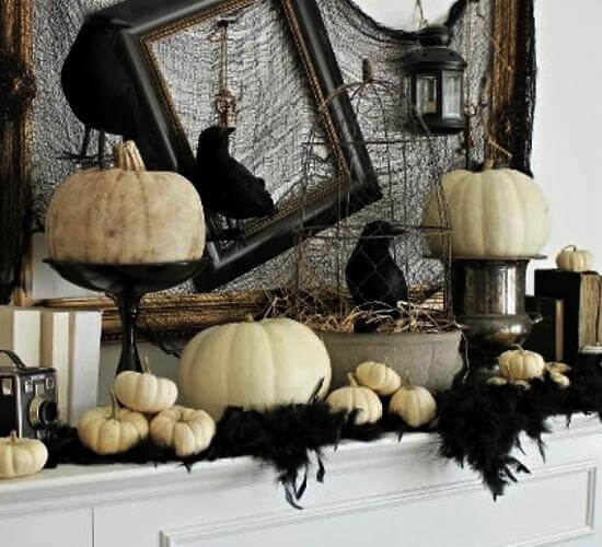 17 black and white halloween decorations farmfoodfamily
