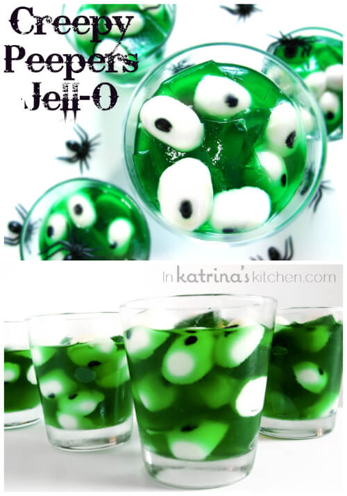 Creepy Peeper Halloween Jell-o | Halloween Party Food Ideas | Halloween Party Themes For Adults