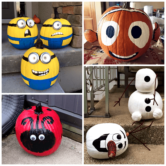 Minion Pumpkins | No-Carve Pumpkin Decorating Ideas For This Halloween
