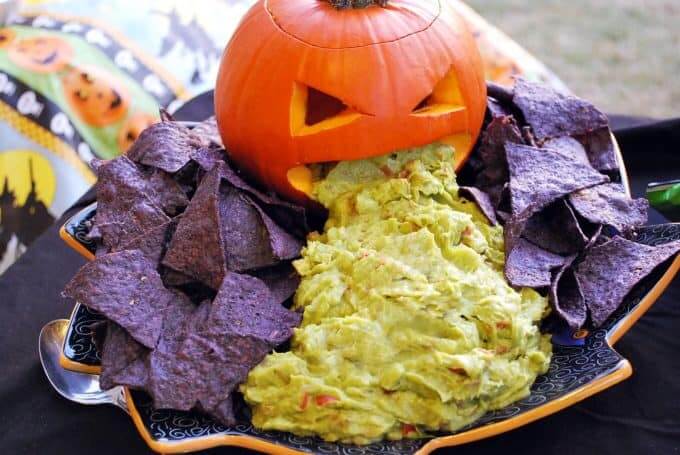 Vomiting Pumpkin with Guacamole | Halloween Party Food Ideas | Halloween Party Themes For Adults