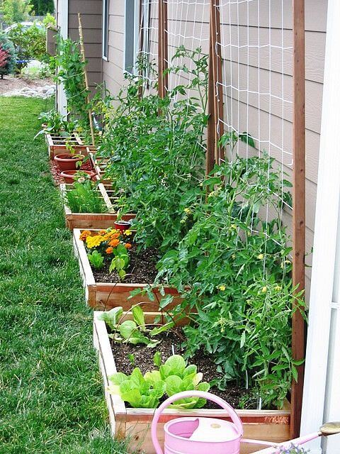 Small Raised Beds for suburban garden | How to Build a Raised Vegetable Garden Bed | 39+ Simple & Cheap Raised Vegetable Garden Bed Ideas - farmfoodfamily.com