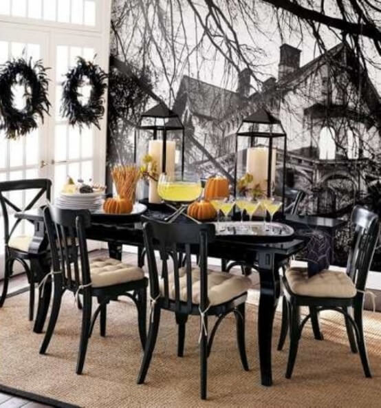 34 black and white halloween decorations farmfoodfamily