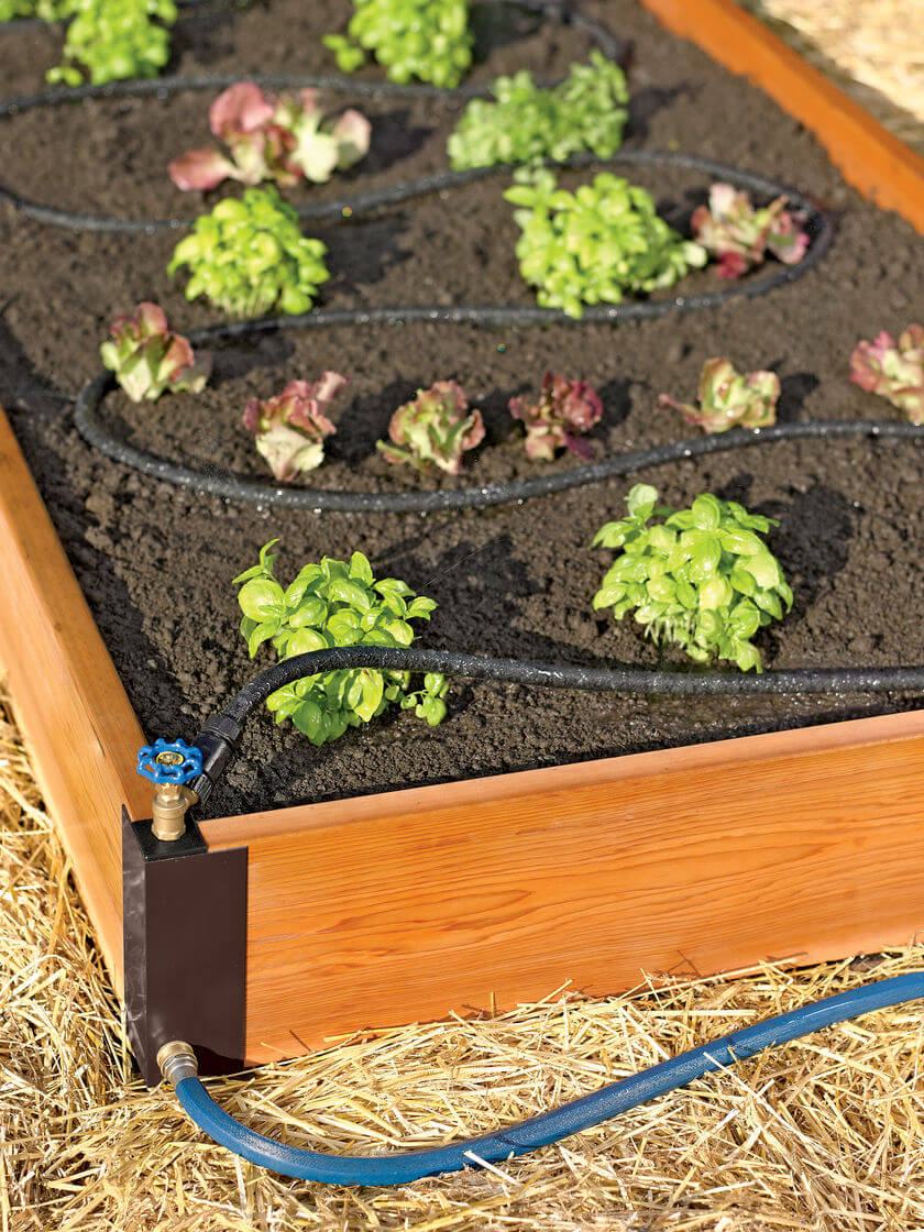 Raised Bed Soaker System | How to Build a Raised Vegetable Garden Bed | 39+ Simple & Cheap Raised Vegetable Garden Bed Ideas - farmfoodfamily.com