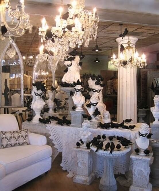 40 black and white halloween decorations farmfoodfamily